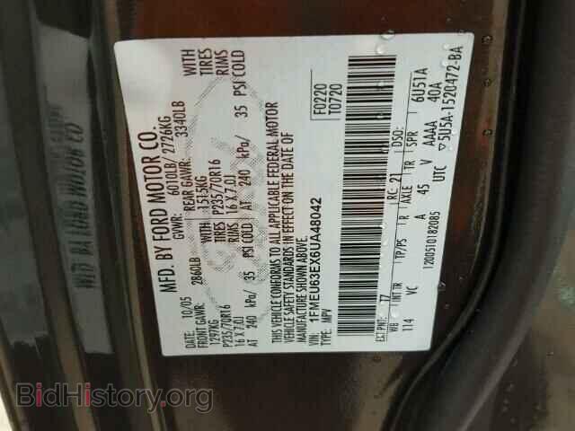 2006 FORD EXPLORER - VIN: 1FMEU63EX6UA48042 - Фото 10