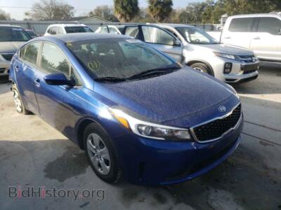2017 Kia FORTE Forte LX, синий — VIN 3KPFK4A74HE156293, Copart