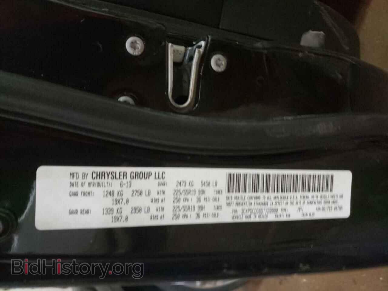 2013 DODGE JOURNEY - VIN: 3C4PDCDG6DT728880 - Фото 10
