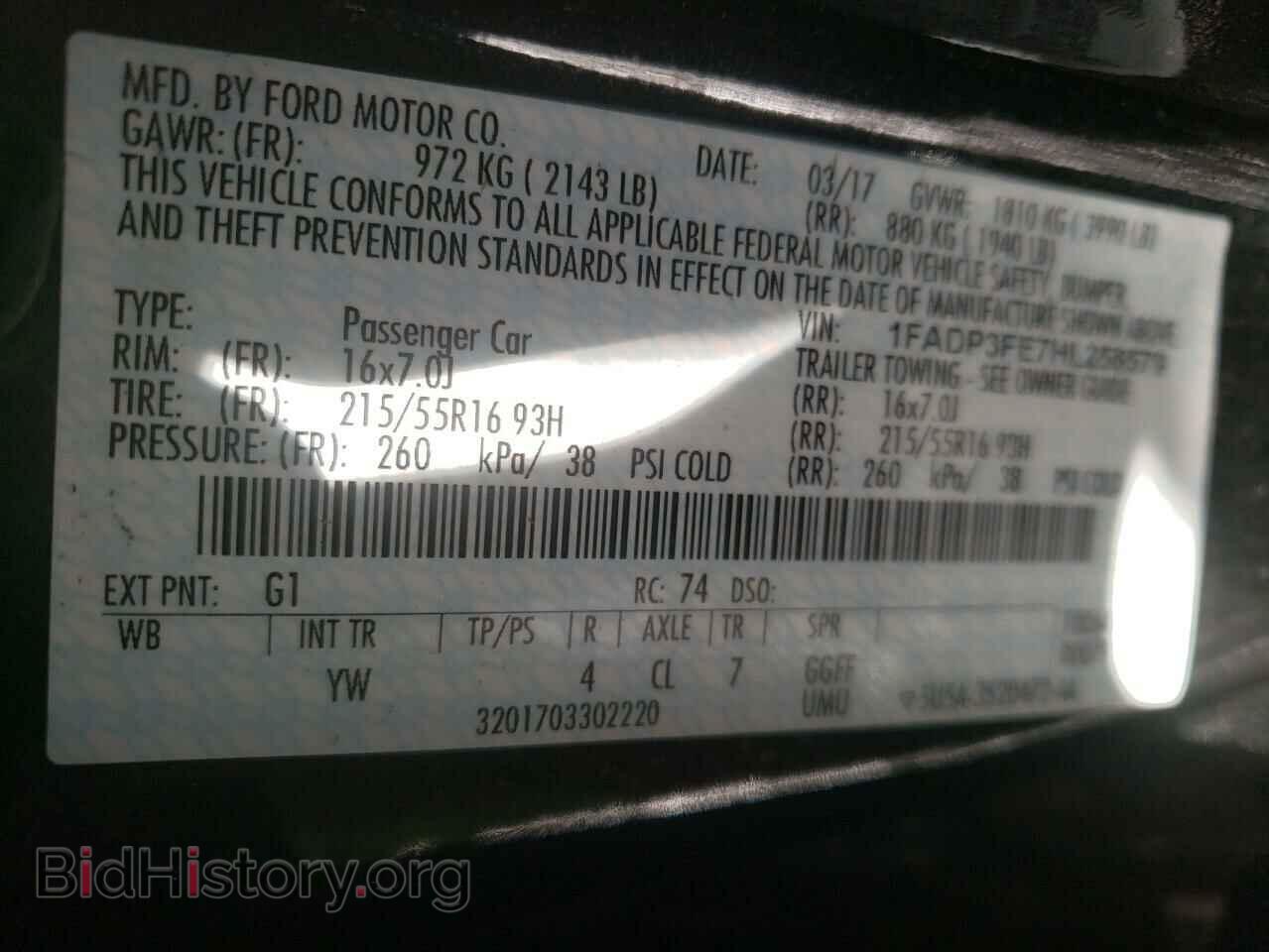 2017 FORD FOCUS - VIN: 1FADP3FE7HL258579 - Photo 10