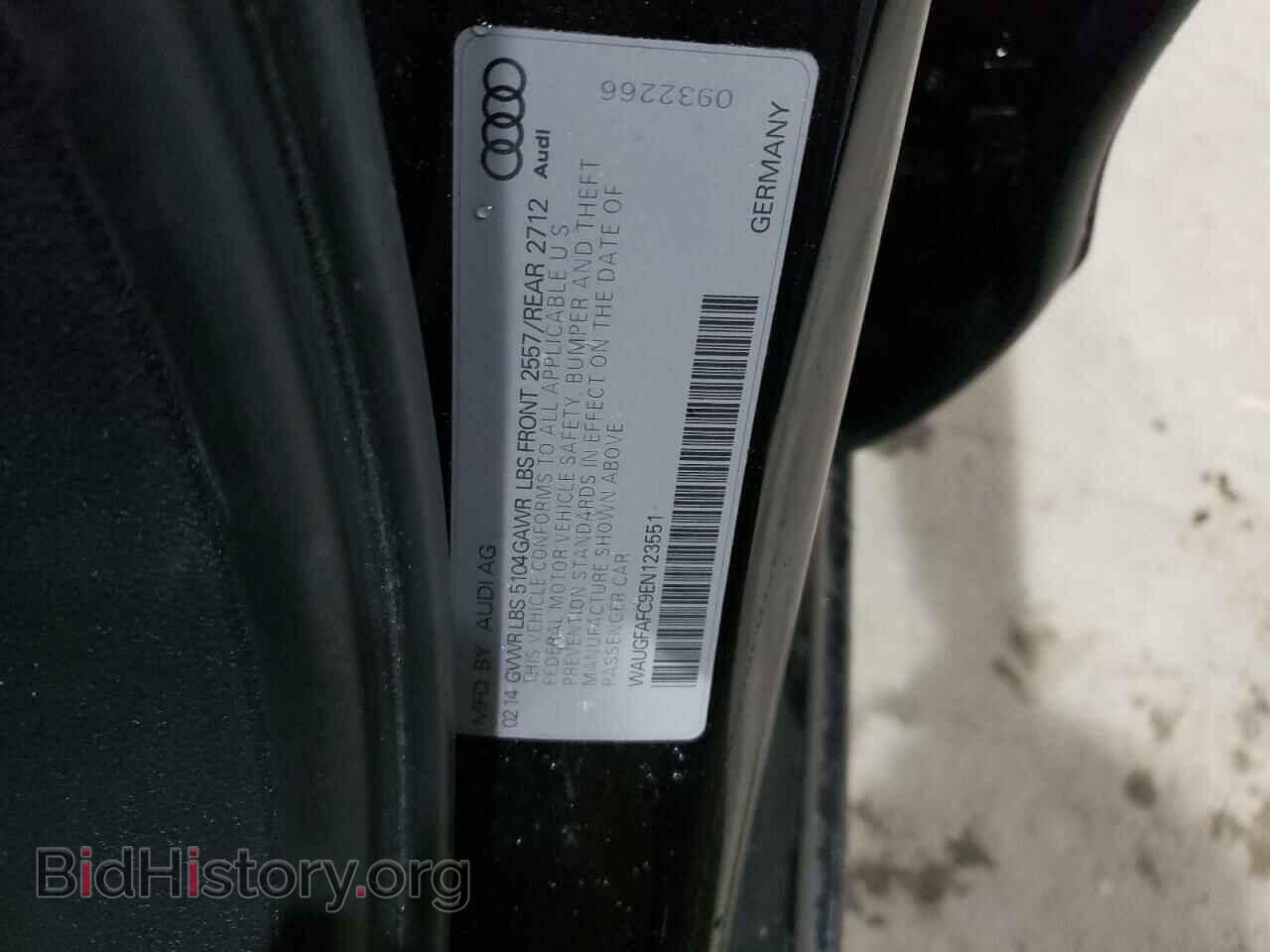 2014 AUDI A6 - VIN: WAUGFAFC9EN123551 - Фото 10
