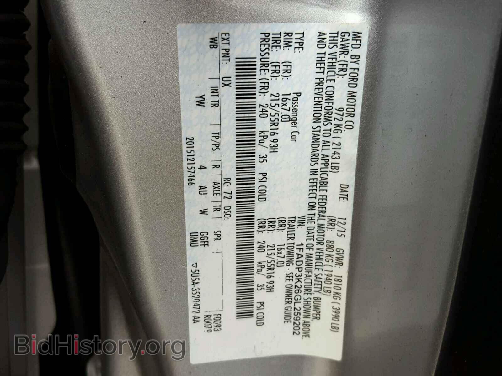 2016 FORD FOCUS - VIN: 1FADP3K26GL259202 - Photo 10