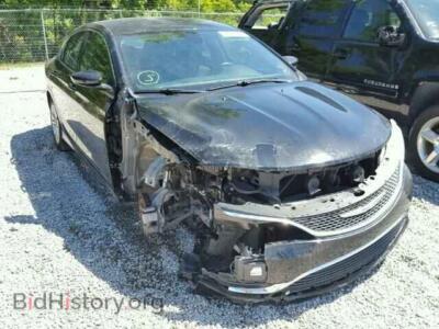 2015 Chrysler 200 200 Limite, черный — VIN 1C3CCCAB0FN724356, Copart