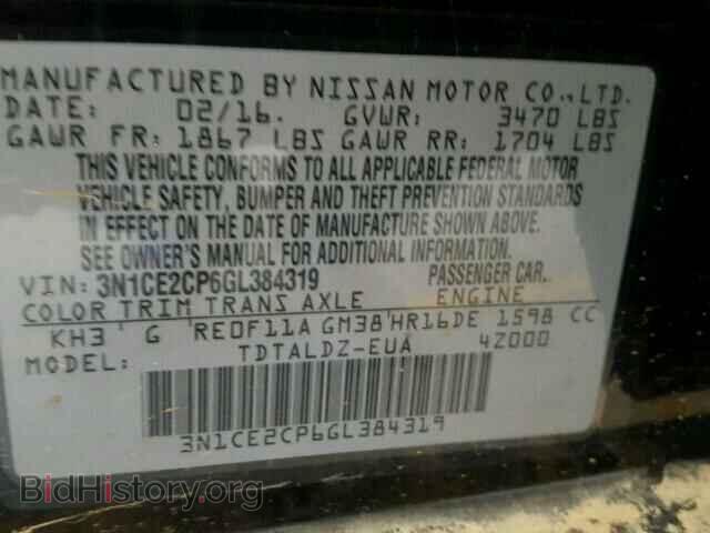 2016 NISSAN VERSA - VIN: 3N1CE2CP6GL384319 - Фото 10