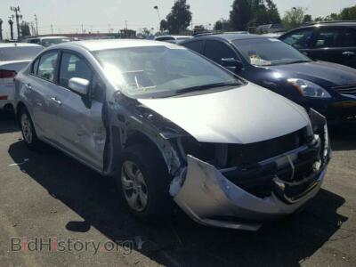 2014 Honda CIVIC Civic LX, серебристый — VIN 19XFB2F53EE247000, Copart