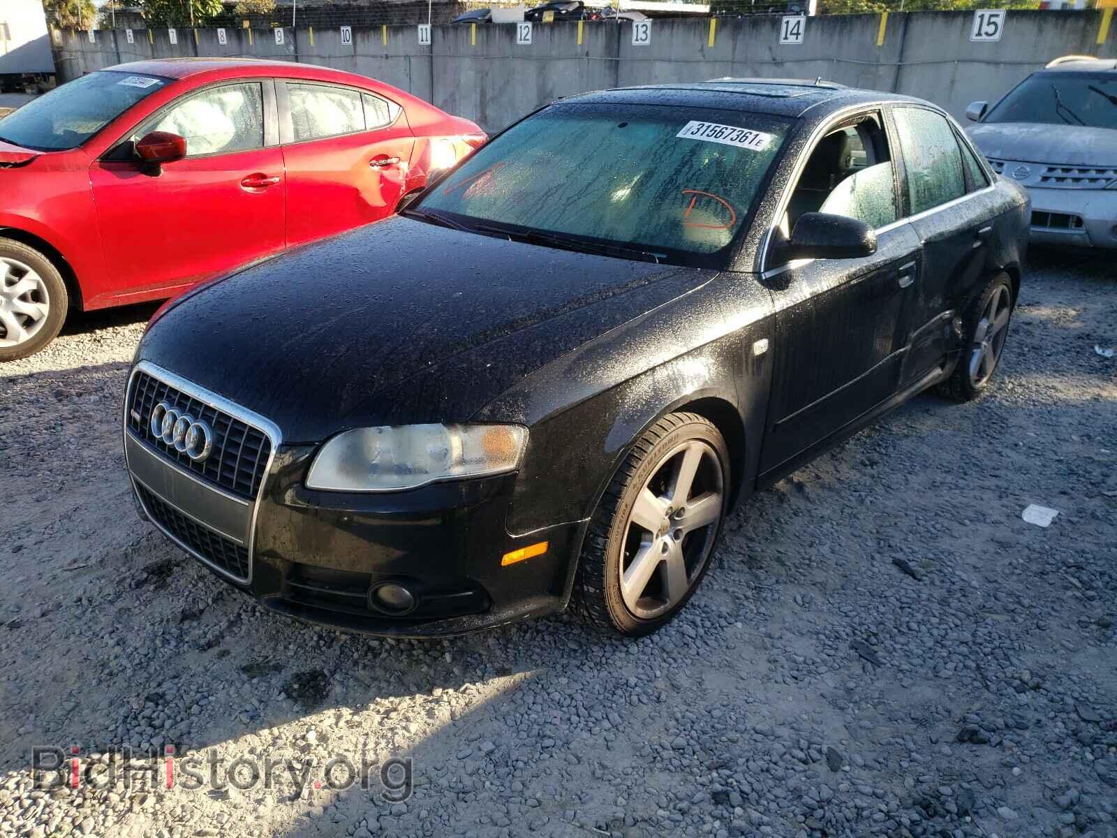 2007 AUDI A4 - VIN: WAUEF78E27A255442 - Фото 2