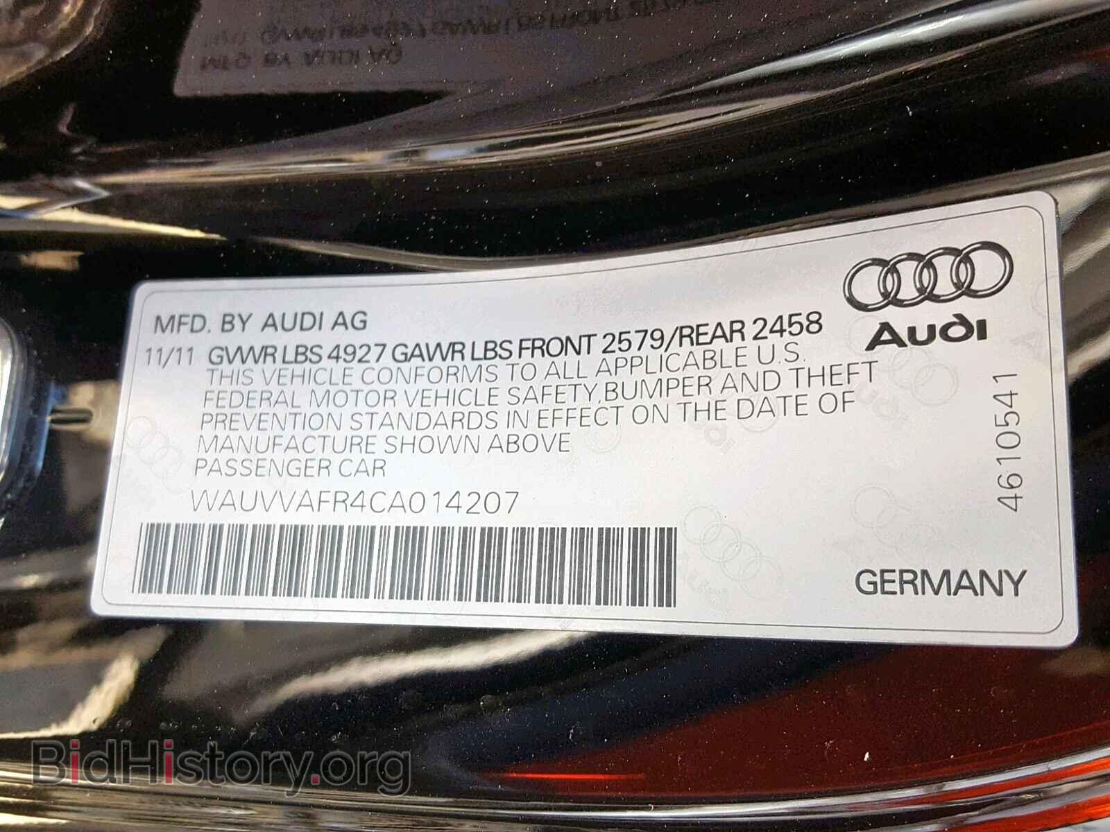 2012 AUDI S5/RS5 - VIN: WAUVVAFR4CA014207 - Фото 10