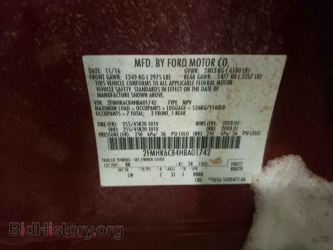 2017 FORD FLEX - VIN: 2FMHK6C84HBA01742 - Photo 10