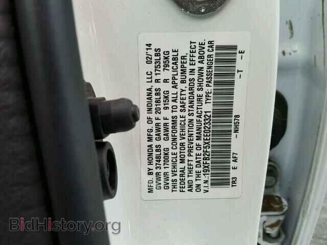 2014 HONDA CIVIC - VIN: 19XFB2F5XEE023321 - Photo 10