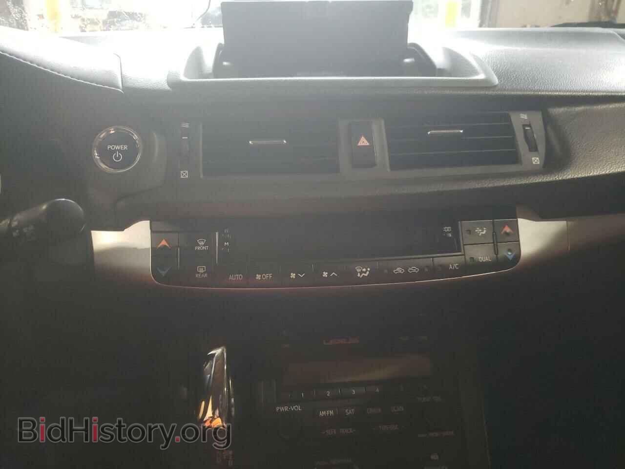 2012 LEXUS CT 200 - VIN: JTHKD5BH2C2066389 - Фото 9