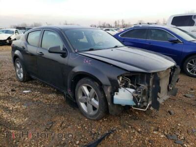 2013 Dodge AVENGER Avenger SE, черный — VIN 1C3CDZAB1DN687802, Copart