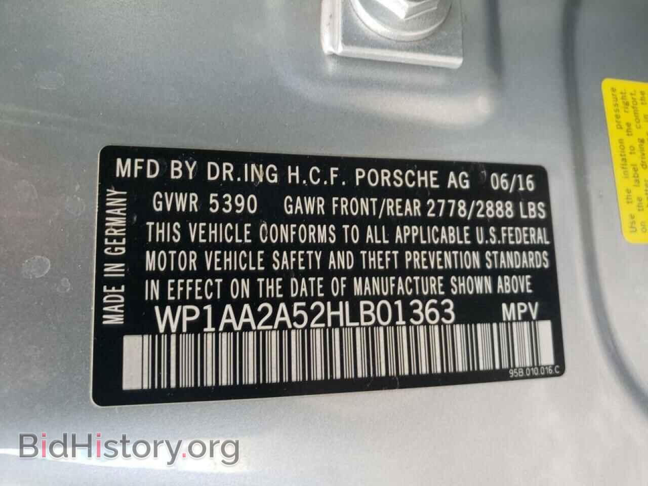 2017 PORSCHE MACAN - VIN: WP1AA2A52HLB01363 - Photo 10