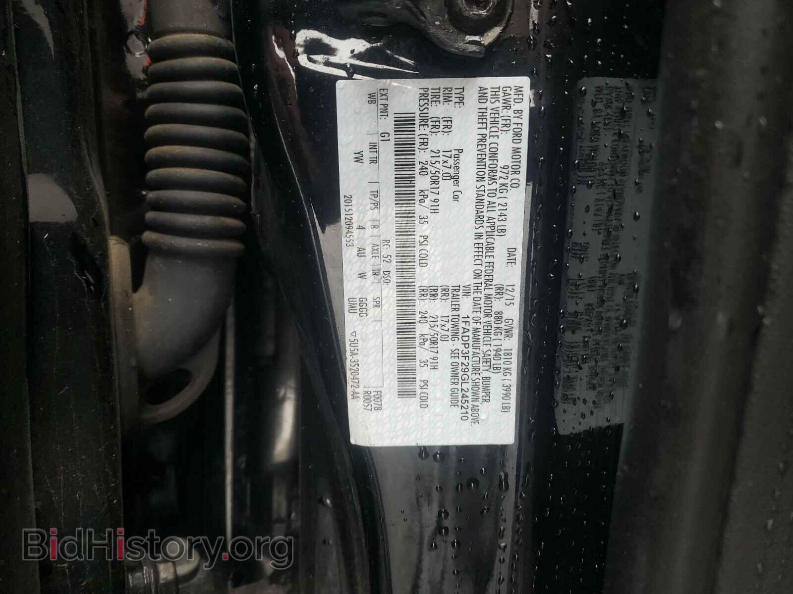 2016 FORD FOCUS - VIN: 1FADP3F29GL245210 - Photo 10