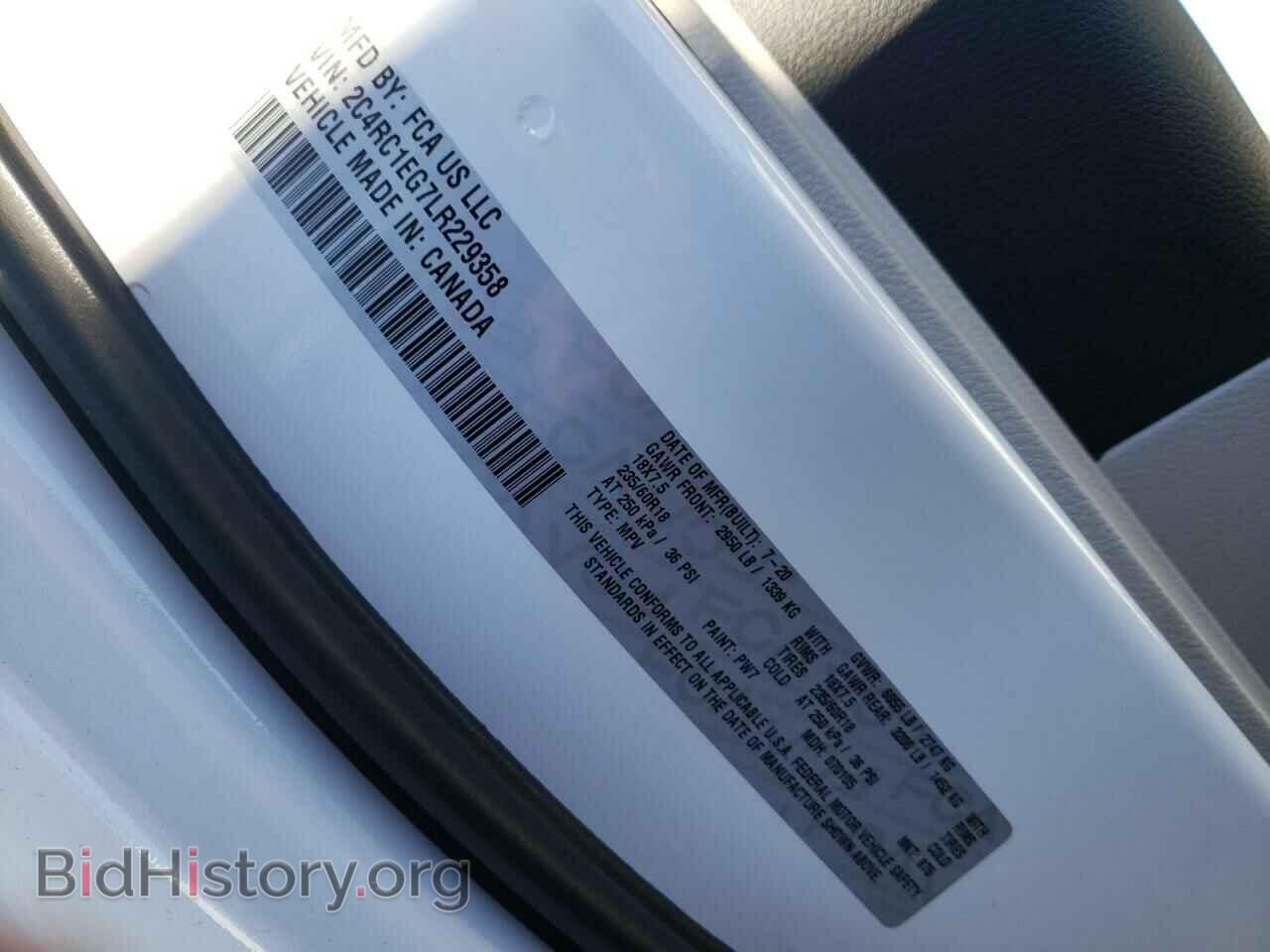 2020 CHRYSLER PACIFICA - VIN: 2C4RC1EG7LR229358 - Photo 10