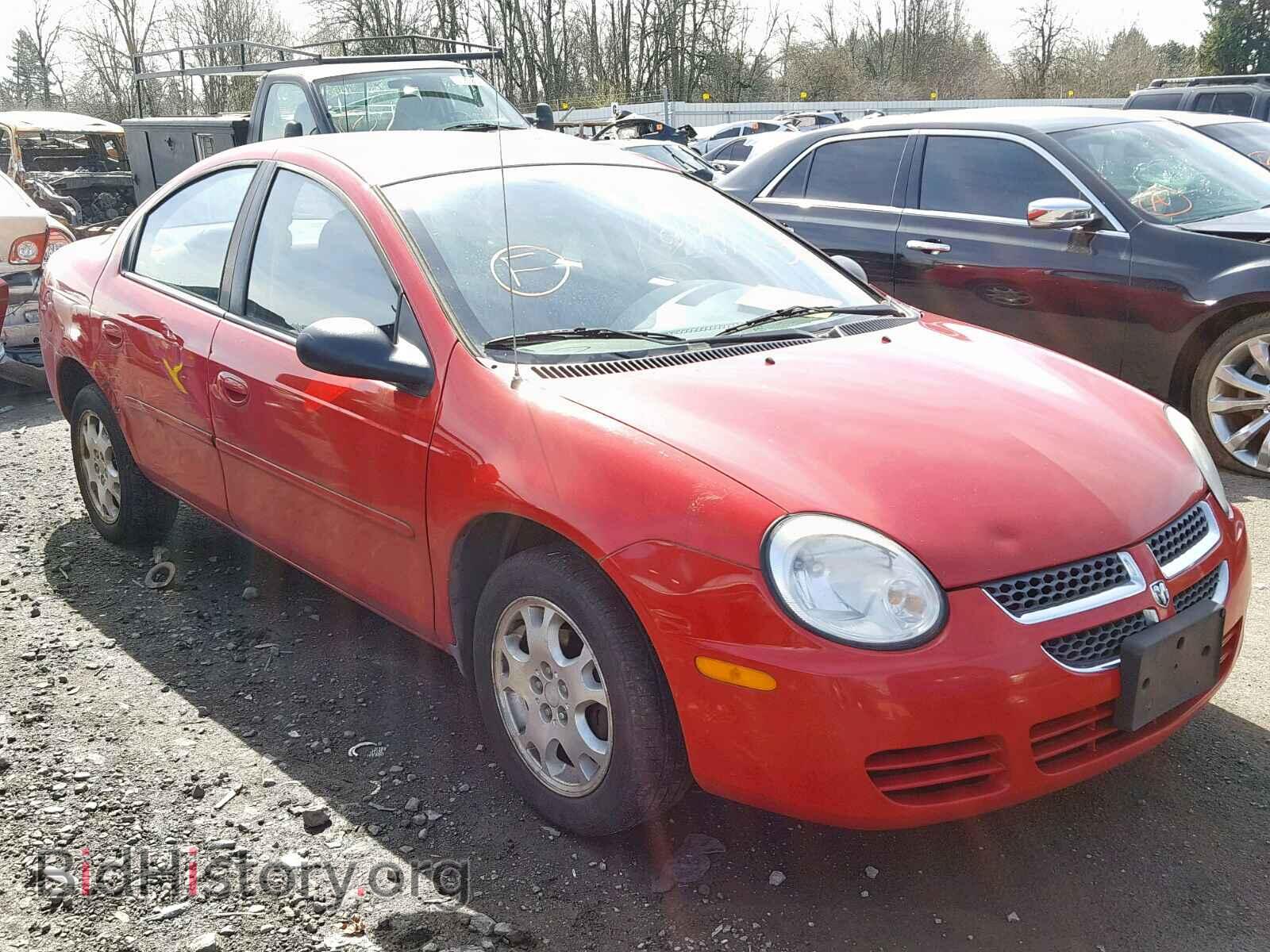 Фотография 1B3ES56C05D192343 - DODGE NEON 2005