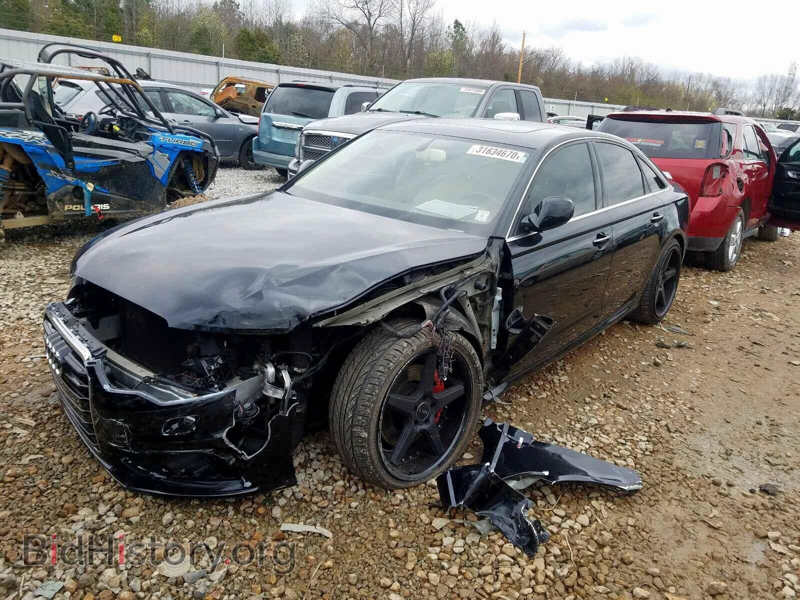 2014 AUDI A6 - VIN: WAUHMAFC8EN024794 - Фото 2