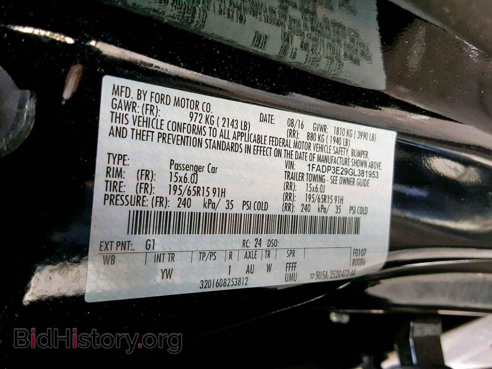 2016 FORD FOCUS - VIN: 1FADP3E29GL381953 - Photo 10