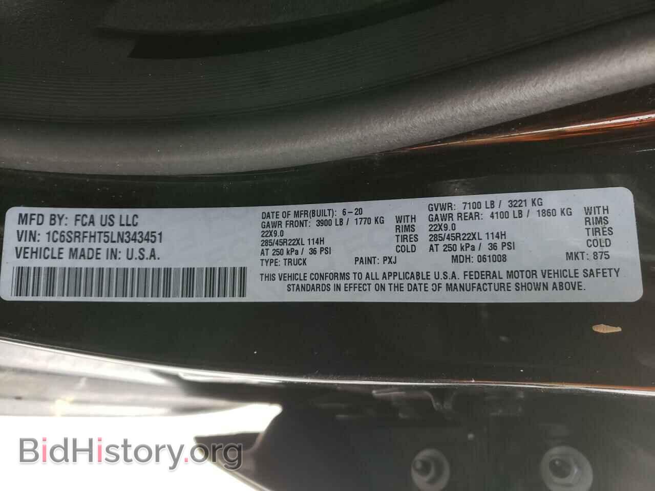2020 RAM 1500 - VIN: 1C6SRFHT5LN343451 - Photo 10