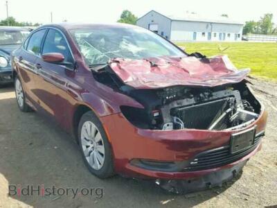 2015 Chrysler 200 200 LX, burgundy — VIN 1C3CCCFB8FN563828, Copart