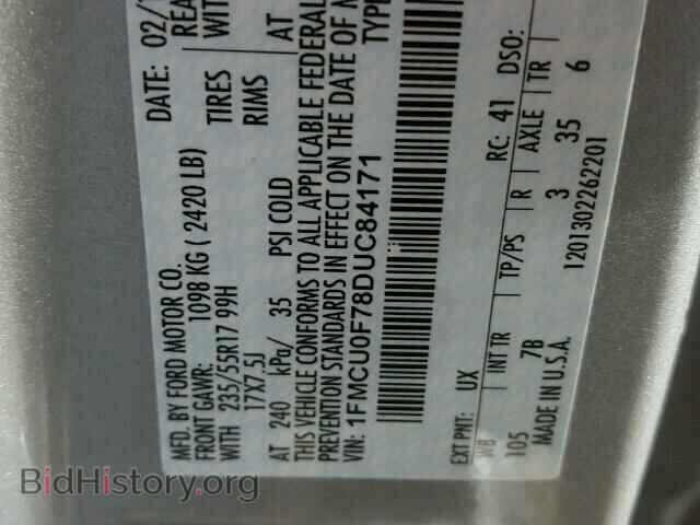 2013 FORD ESCAPE - VIN: 1FMCU0F78DUC84171 - Photo 10