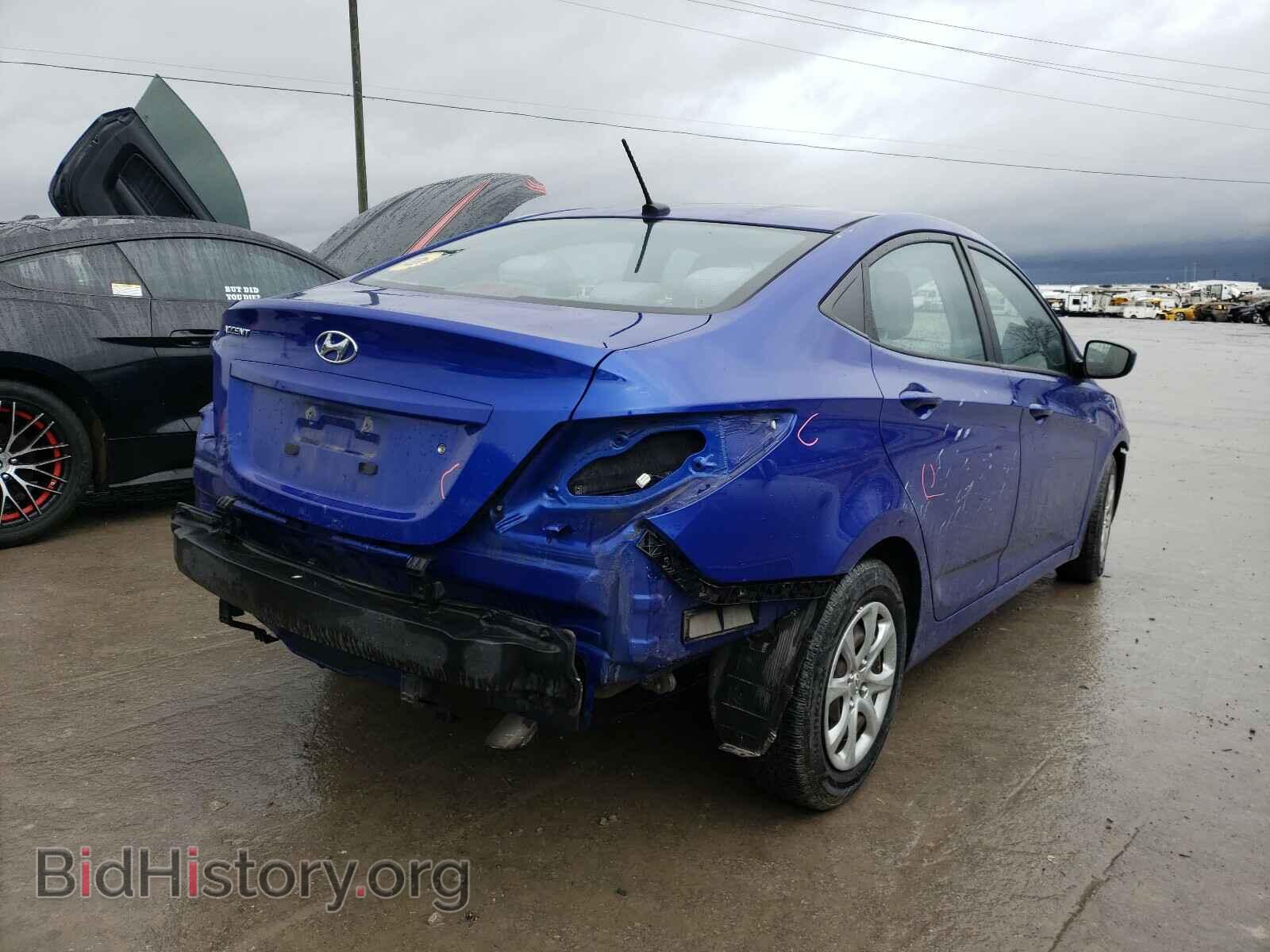 2014 HYUNDAI ACCENT - VIN: KMHCT4AEXEU700612 - Фото 4