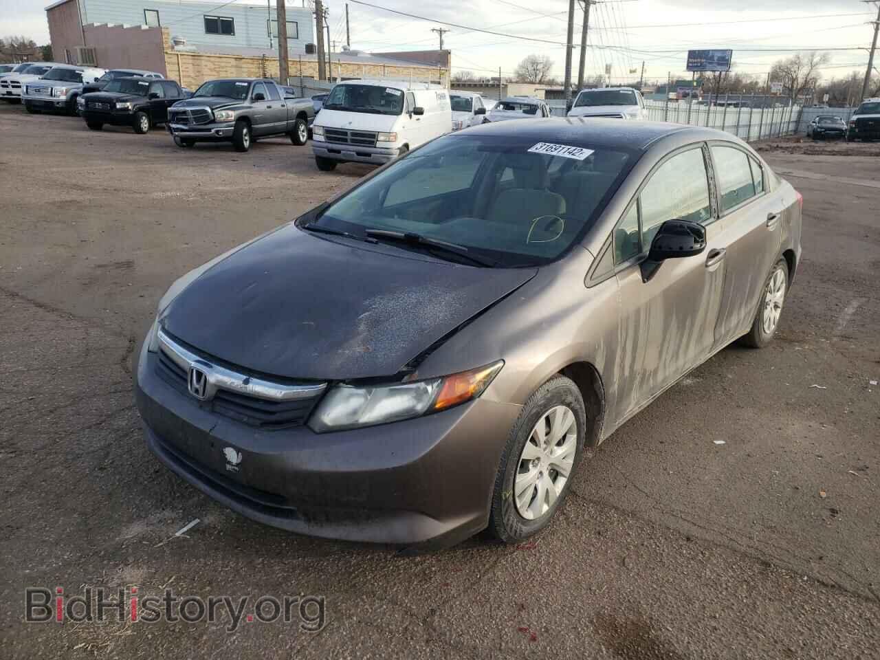2012 HONDA CIVIC - VIN: 2HGFB2F59CH601007 - Фото 2