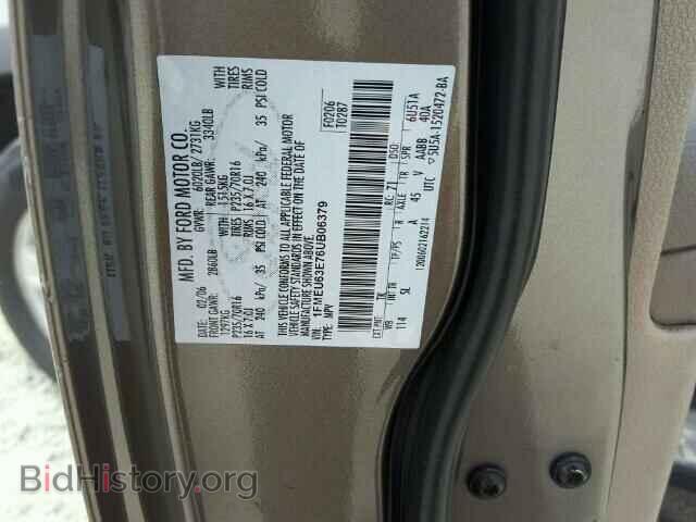 2006 FORD EXPLORER - VIN: 1FMEU63E76UB06379 - Фото 10