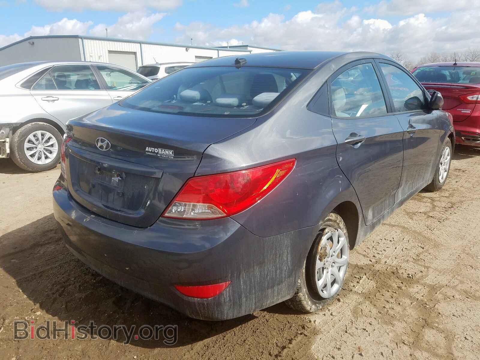 2013 HYUNDAI ACCENT - VIN: KMHCT4AE1DU327930 - Фото 4