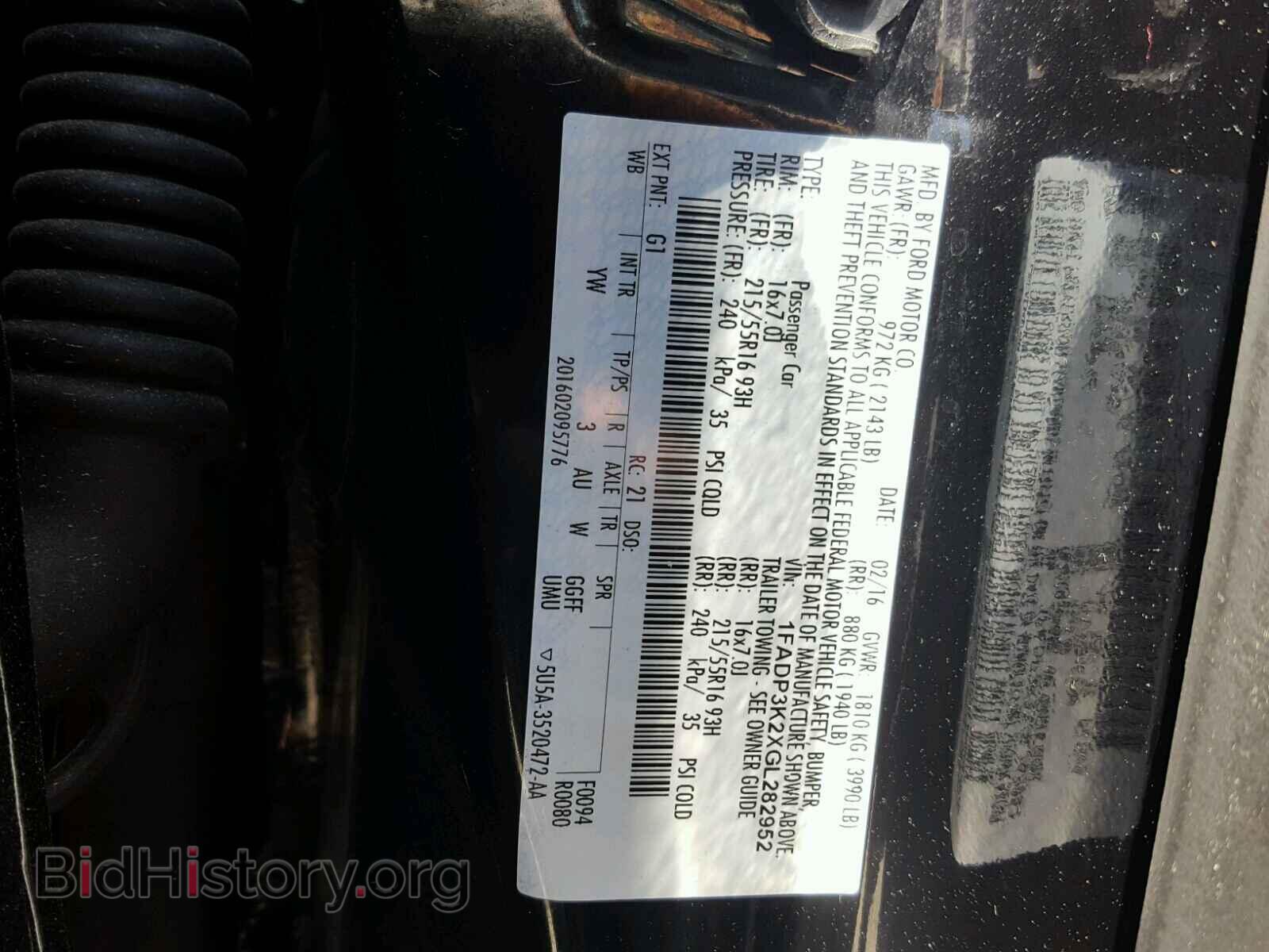 2016 FORD FOCUS - VIN: 1FADP3K2XGL282952 - Photo 10