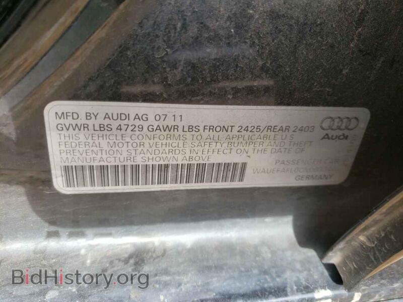 2012 Audi A4 (VIN WAUEFAFL0CN003240) — фото 10 из 10
