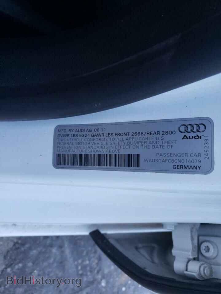 2012 AUDI A7 - VIN: WAUSGAFC8CN014079 - Фото 10