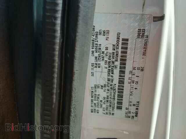2004 FORD ECONOLINE - VIN: 1FBSS31S84HA28774 - Фото 10