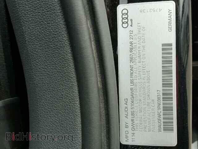2015 AUDI A6 - VIN: WAUGFAFC1FN038317 - Фото 10