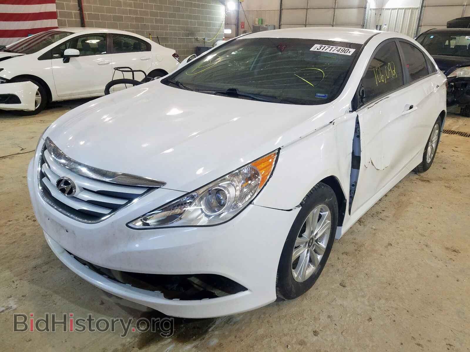 2014 HYUNDAI SONATA - VIN: 5NPEB4AC5EH869249 - Фото 2