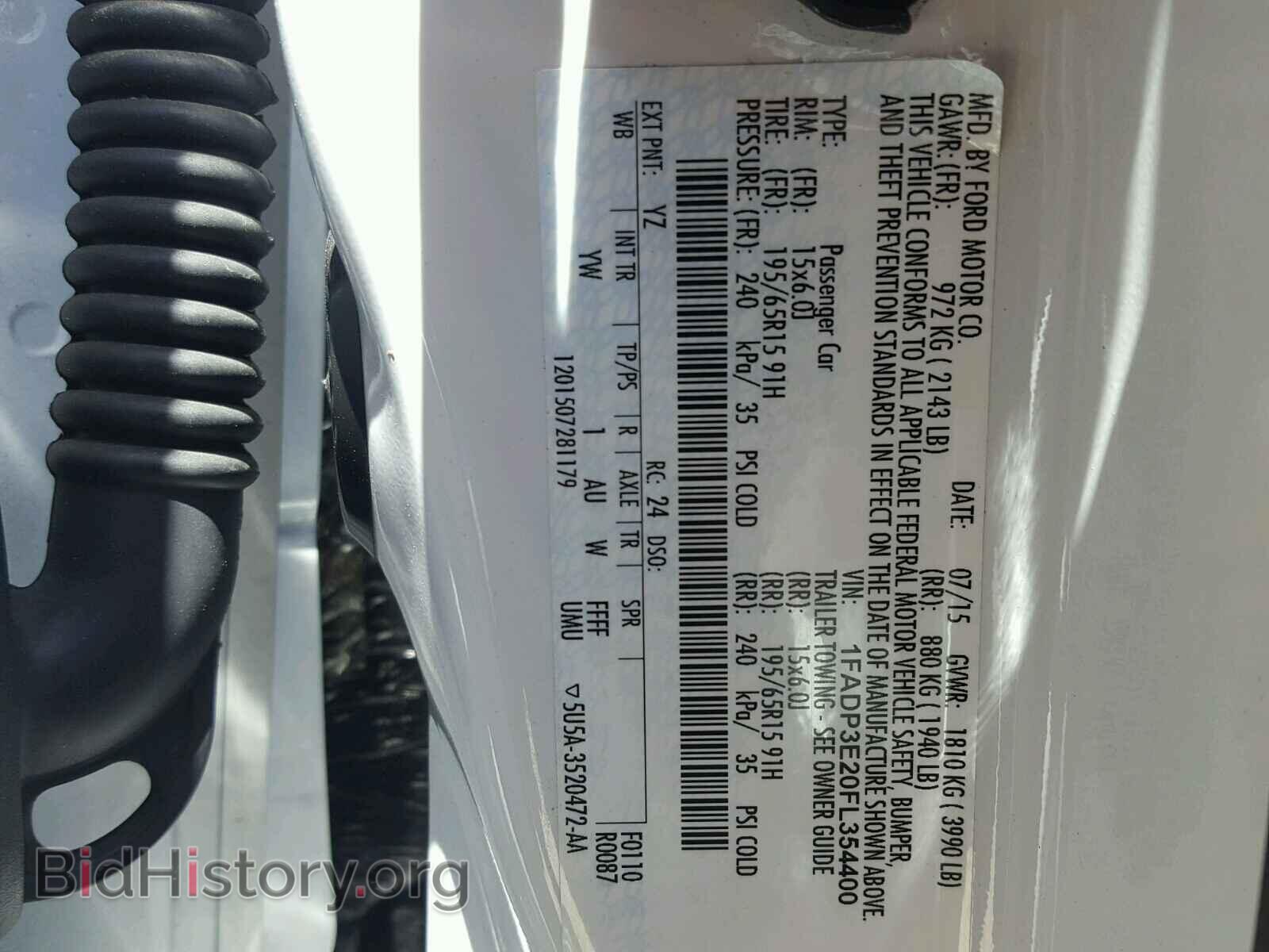2015 FORD FOCUS - VIN: 1FADP3E20FL354400 - Фото 10