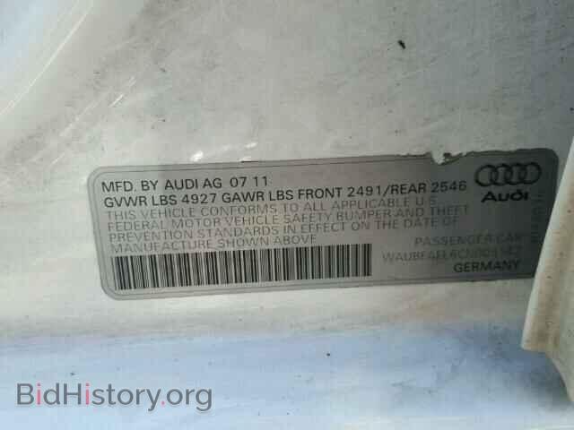 2012 AUDI A4 - VIN: WAUBFAFL6CN005142 - Фото 10