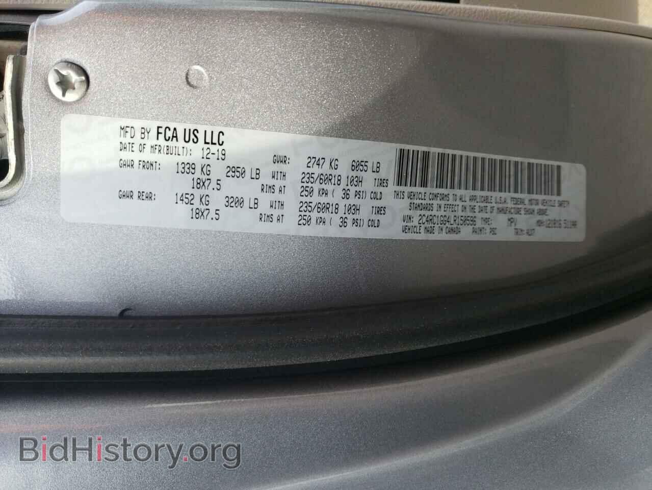 2020 CHRYSLER PACIFICA - VIN: 2C4RC1GG4LR150596 - Photo 10