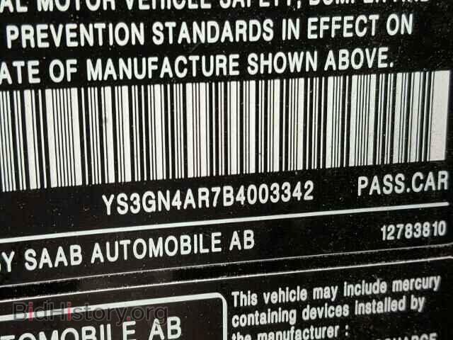 2011 SAAB 9 5 - VIN: YS3GN4AR7B4003342 - Фото 10