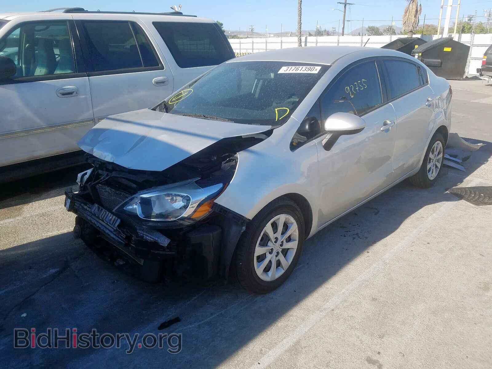2014 KIA RIO - VIN: KNADM4A3XE6373134 - Фото 2