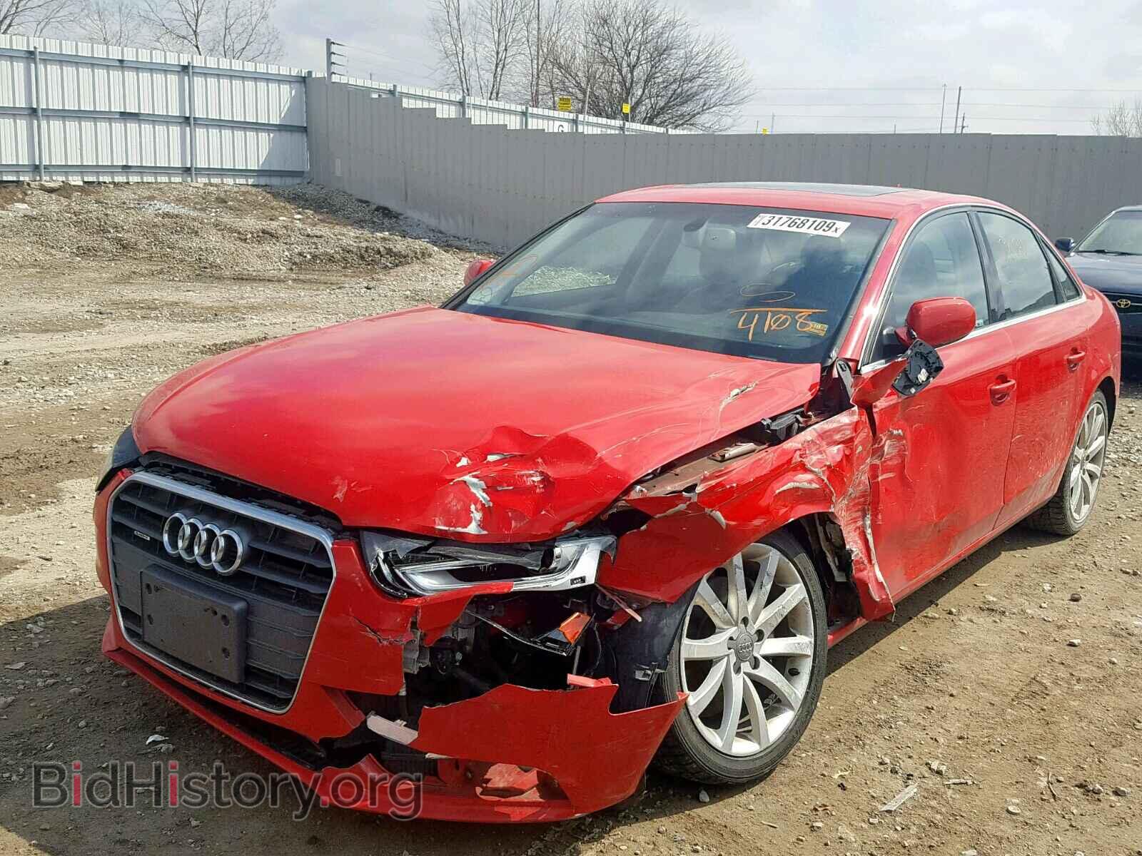 2013 AUDI A4 - VIN: WAUFFAFL4DN034108 - Фото 2