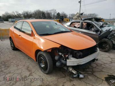 2013 Dodge DART Dart SXT, оранжевый — VIN 1C3CDFBA5DD171310, Copart