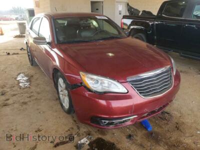 2013 Chrysler 200 200 Limite, красный — VIN 1C3CCBCG7DN511131, Copart