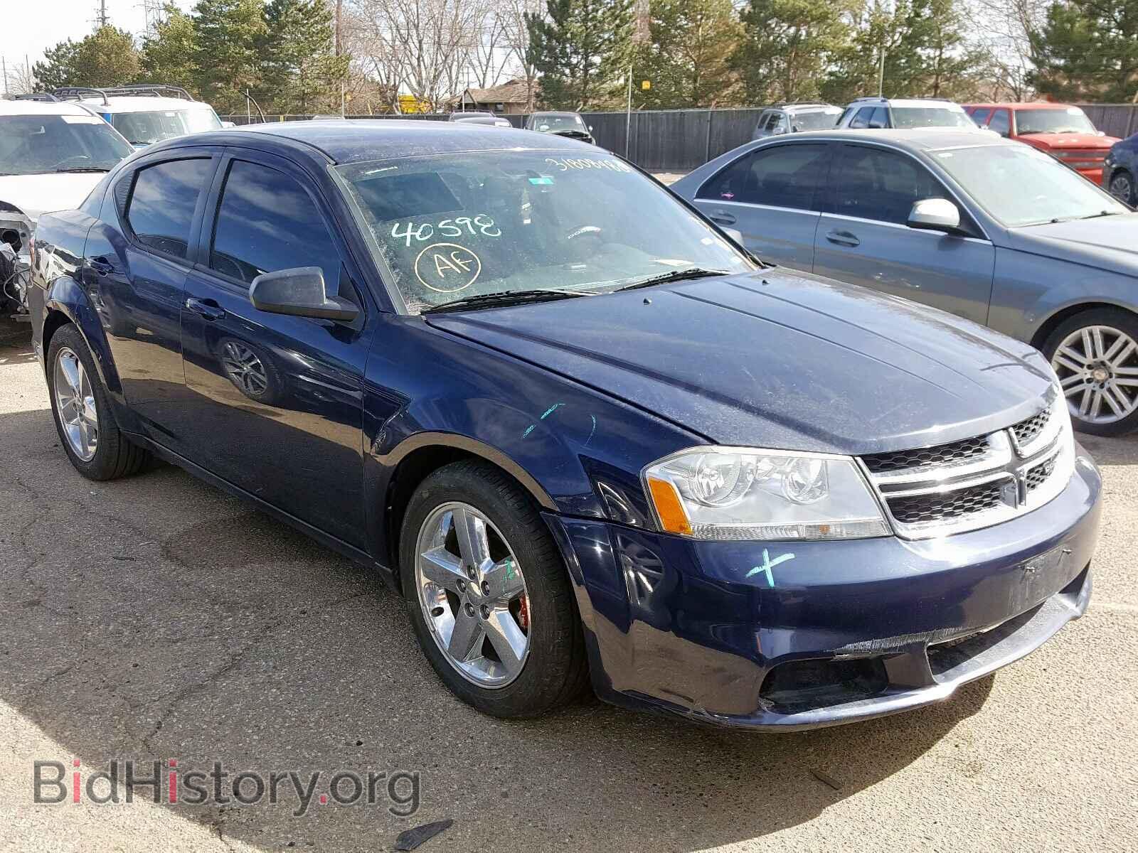 Фотография 1C3CDZAB7EN132693 - DODGE AVENGER 2014