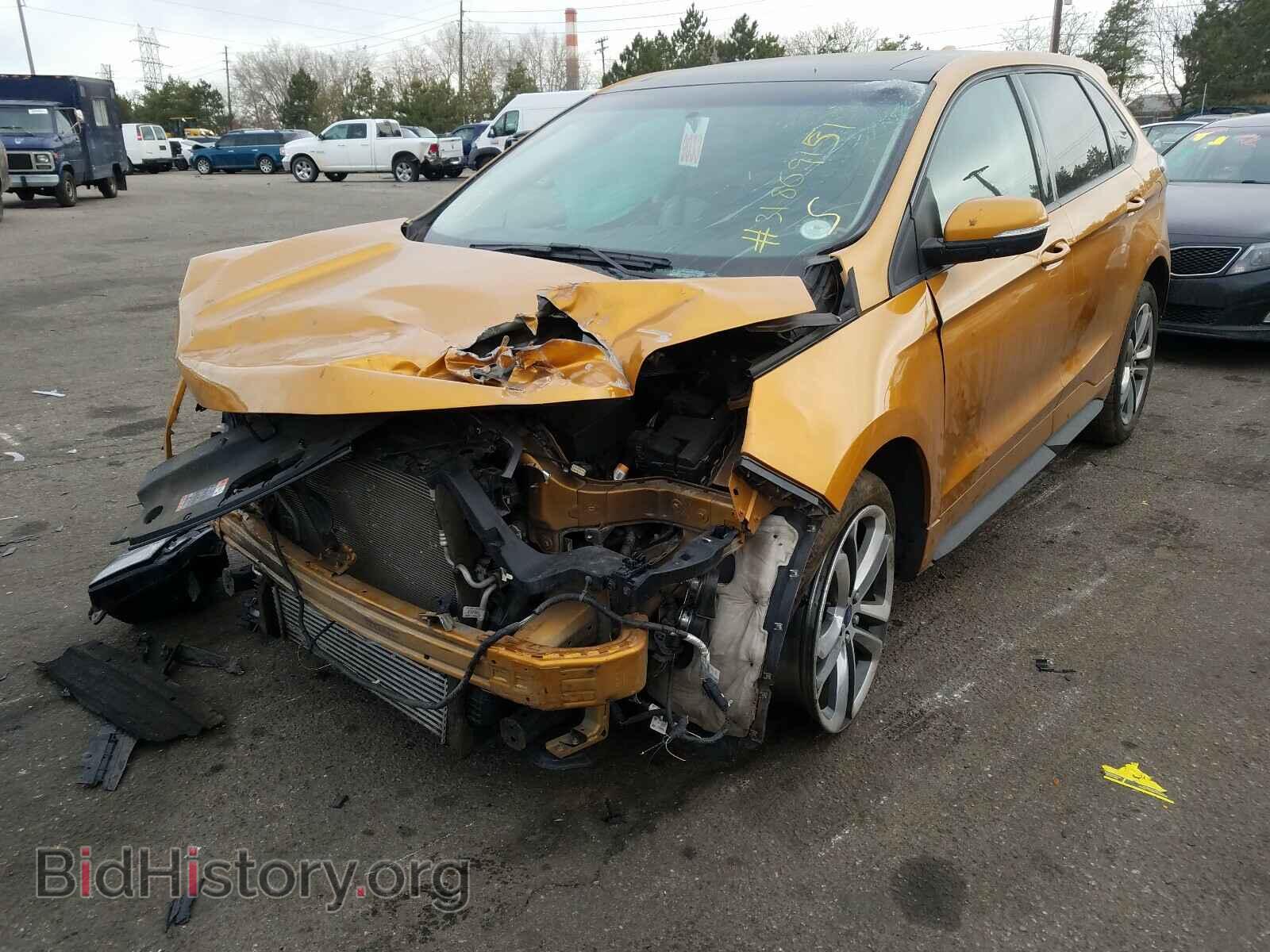 2015 FORD EDGE - VIN: 2FMPK4AP4FBB09074 - Фото 2