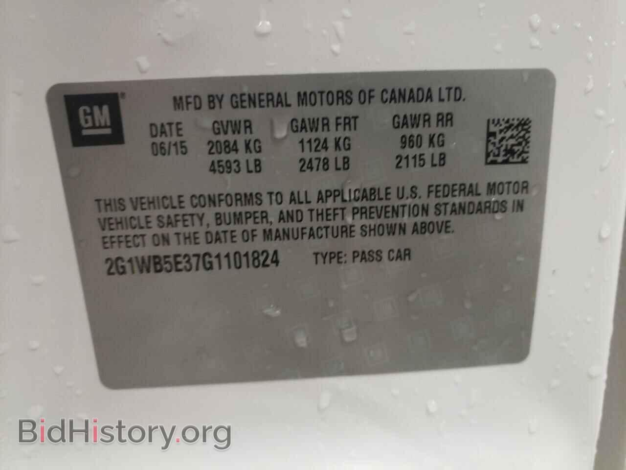 2016 CHEVROLET IMPALA - VIN: 2G1WB5E37G1101824 - Фото 10