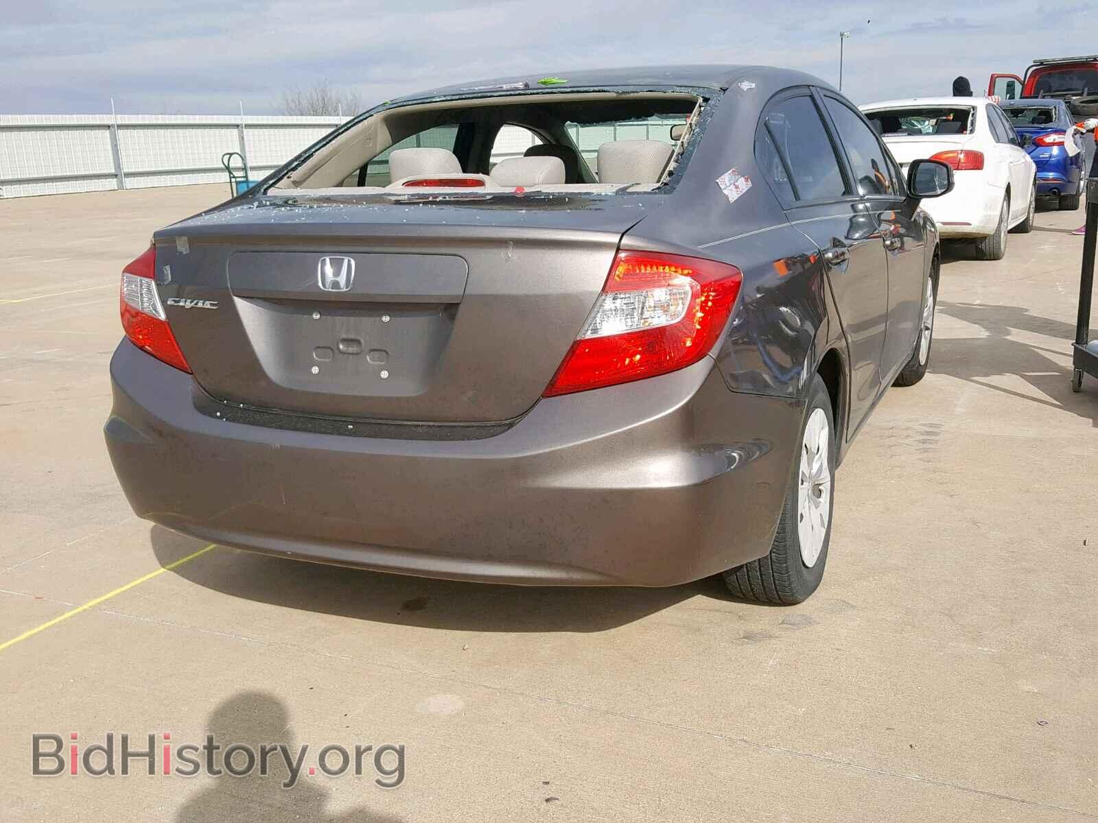 2012 HONDA CIVIC LX - VIN: 2HGFB2F55CH610075 - Фото 4