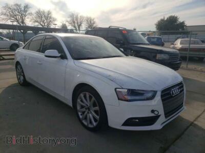 2013 Audi A4 A4 Premium, белый — VIN WAUEFAFL8DN016514, Copart