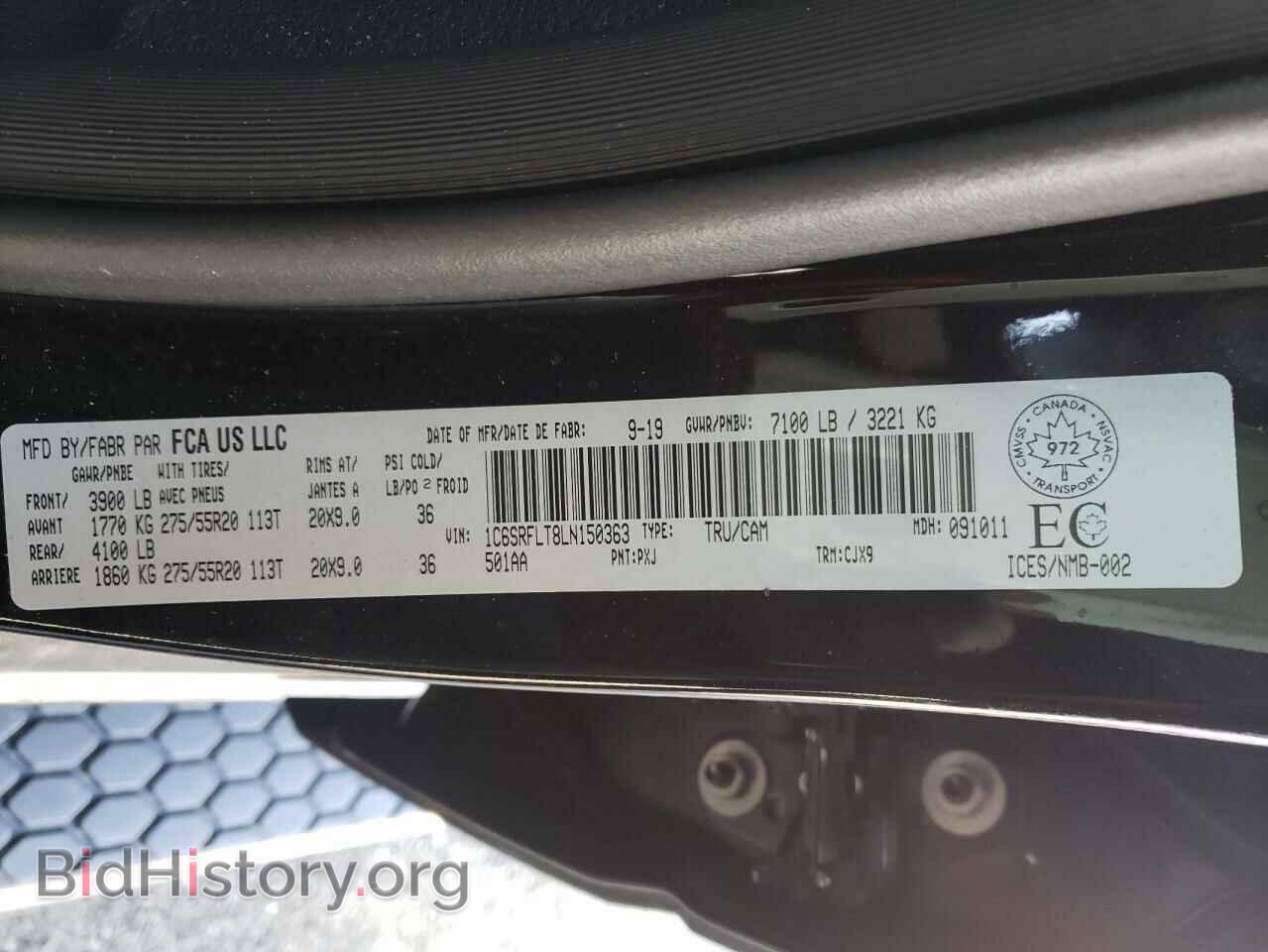2020 RAM 1500 - VIN: 1C6SRFLT8LN150363 - Фото 10