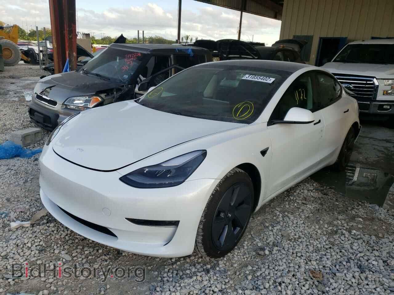 2021 TESLA MODEL 3 - VIN: 5YJ3E1EA5MF058411 - Фото 2