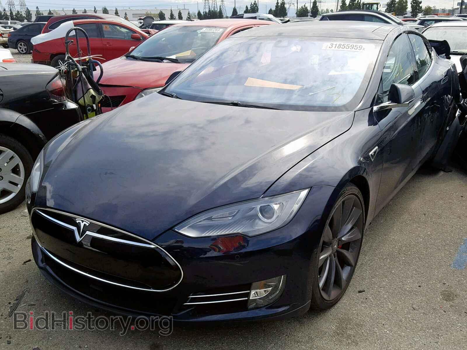 2014 TESLA MODEL S - VIN: 5YJSA1H27EFP63644 - Фото 2